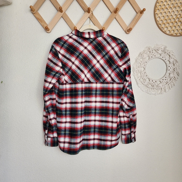 Pendleton Plaid Flannel Shirt In Red And Green Women's Small EUC - Picture 6 of 7